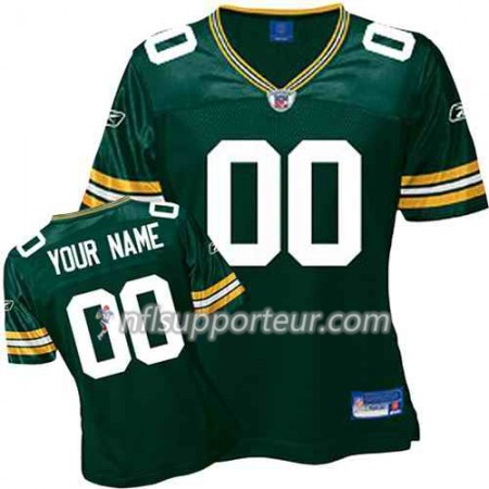 Maillot Femme Green Bay Packers Personnalisé Vert 